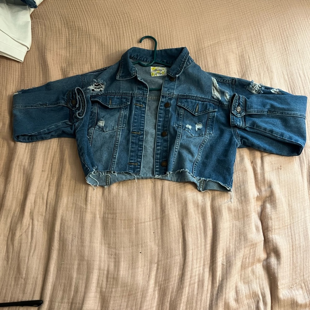 Blue Jean cropped jacket